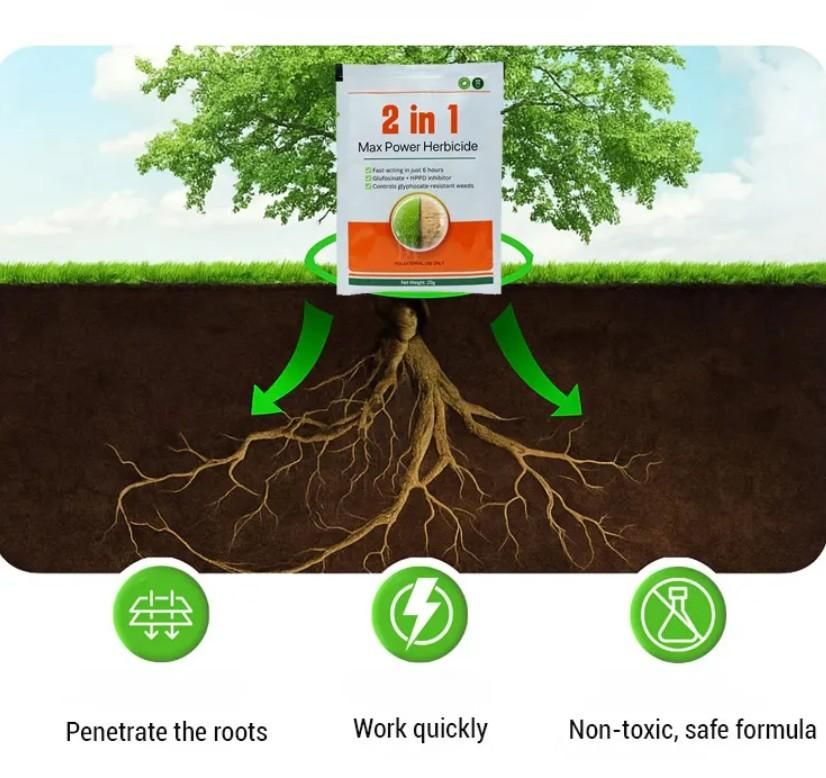AI (Pack of 2) Dual-Action Weed Killer - Max Power Herbicide
